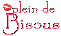 Gif animé plein de bisous